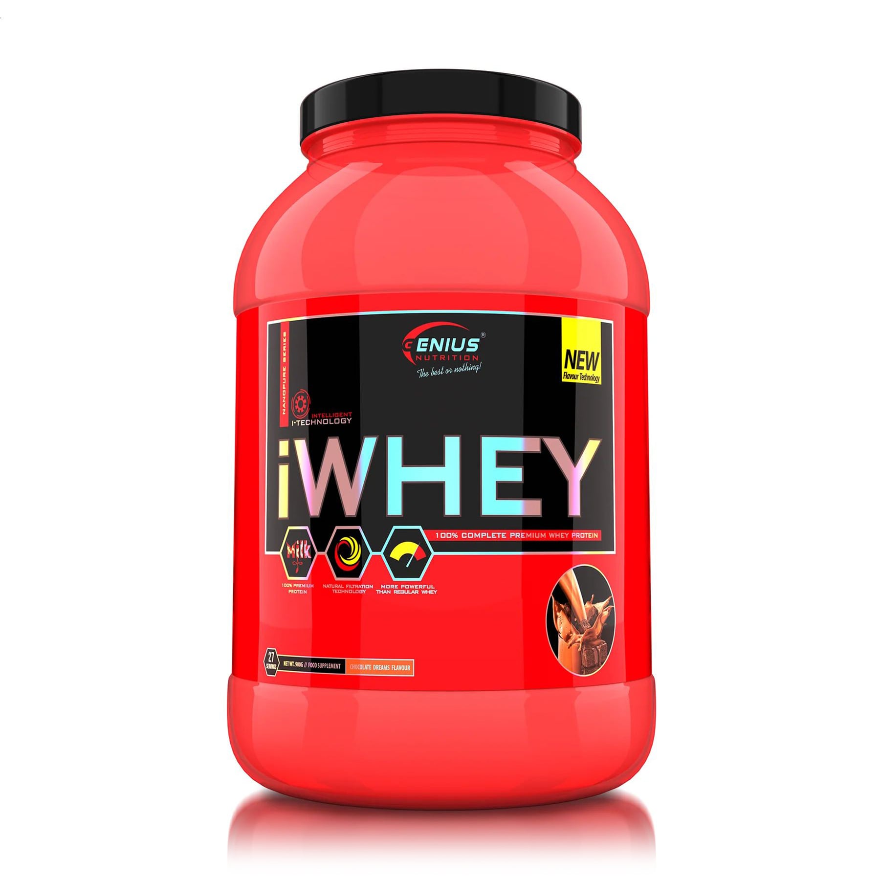Протеїн Genius Nutrition iWhey Шоколадна мрія, в порошку, 900 г